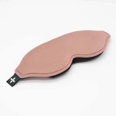 Abbildung von shapevital.de Schlafmaske Deluxe mit angenehmer Augenpolsterung rosé, individuell verstellbar und lichtdicht
