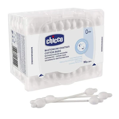 Abbildung von Chicco Ohrenreiniger Sicherheitswattestäbchen, 90 Stück,0 Monate+, tlg.