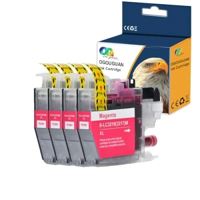 Abbildung von Caidi Tintenpatrone, kompatibel mit LC3219 LC3217 LC3219XL LC 3219XL LC3219XLM LC3217M (4 Pack Magenta), Ersatz für Brother MFC J5330DW J6530DW J6930DW J5335DW