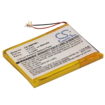 Abbildung von CS SMK5SL Akkus 600mAh Kompatibel mit [Samsung] YP K5, K5J Ersetzt 503040