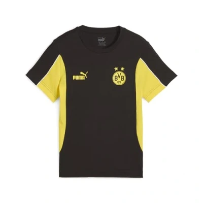 Abbildung von Puma BVB Borussia Dortmund Archive TEE JR Unisex Vereinsmannschaften für Kinder, Größe: 128, Black/faster yellow