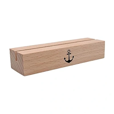 Abbildung von Interluxe Kartenhalter Anker Grußkartenhalter Meer Fotohalter Kartenständer Tischkartenhalter aus Holz