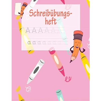 Abbildung von Schreibübungsheft: ABC Vorbereitung Alphabet Druckbuchstaben lernen Grundschule und Vorschule