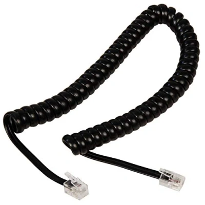 Abbildung von McPower Telefonhörer Spiralkabel RJ10 Stecker (4P4C) &gt; (2m lang)