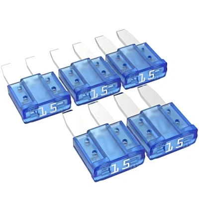Abbildung von AUPROTEC Micro 2 Kfz Sicherungen Flachstecksicherungen MikrOTO II 5A 30A Auswahl: 15A Ampere blau, 5 Stück