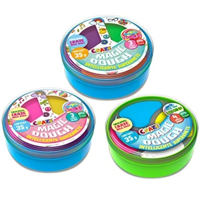 Abbildung von MAGIC DOUGH Twist 3er Set Intelligente Knete 3x 35g Knetmasse Dosen, Kinderknete Magische ab 2 jahre