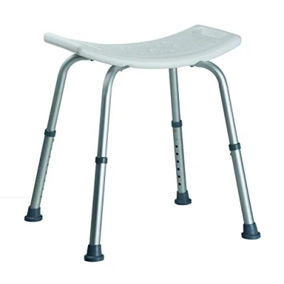 Abbildung von Homestyle Duschhocker, Aluminium, Weiss/alu, 51.0 x 45.0 56.0 cm