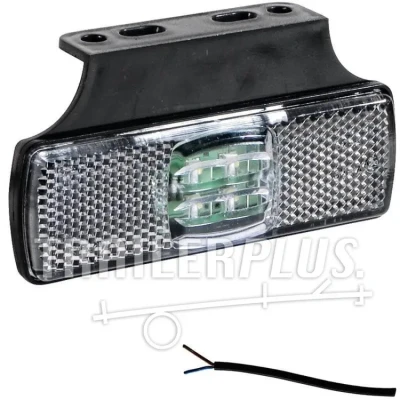 Abbildung von Fristom LED Positionsleuchte Weiß + Reflektor mit Halterung