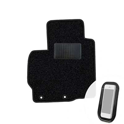 Abbildung von moto MOLTICO Fahrer Fußmatte Auto Velours Fahrerseite Autoteppiche Schwarz Fahrermatte 1 teilig passend für Mitsubishi ASX 2010 2022