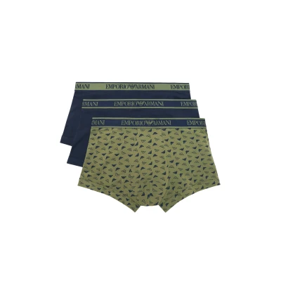 Abbildung von Emporio Armani Herren CORE Logoband 3 Pack Trunk Badehosen, MAR/ST AZZUR/INCHIOS, XXL