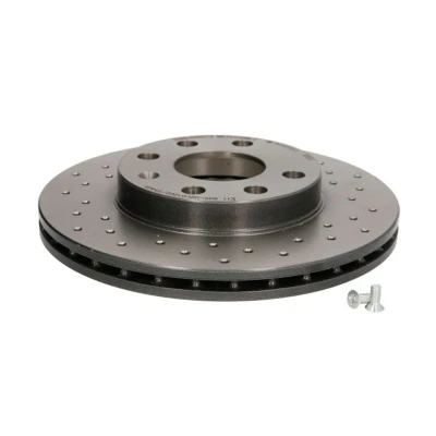 Abbildung von BREMBO XTRA LINE 09.3090.1X Bremsscheibe 236 20 4 gelocht/innenbel. beschichtet mit Schrauben CHEVROLET: Kalos Schrägheck, Limousine