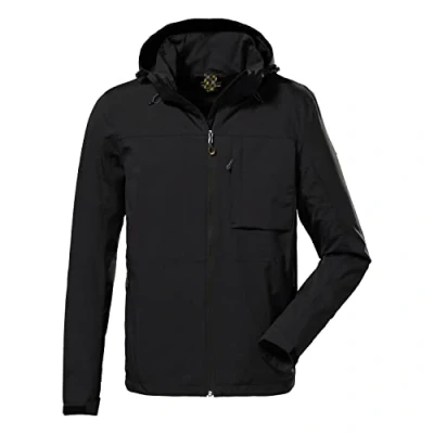 Abbildung von killtec Herren Funktionsjacke/Outdoorjacke mit abzippbarer Kapuze KOS 106 MN JCKT, schwarz, S, 38017 000