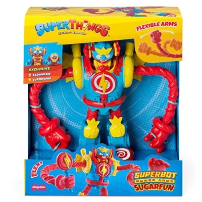 Abbildung von SUPERTHINGS Superbot Sugarfun Gelenk Roboter Held mit formbaren Armen und Kampfzubehör inkl. 1 Kazoom Kid SuperThing Exclusiv