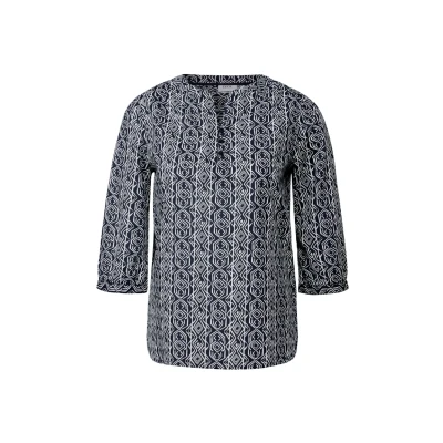 Abbildung von CECIL Damen B345617 Gemusterte Tunika, Universal Blue, XS