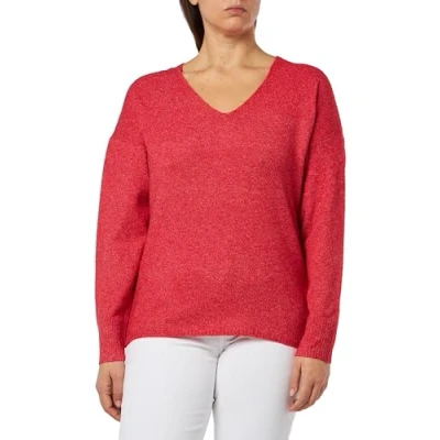 Abbildung von ONLY Damen ONLRICA Life L/S V Neck PULLO KNT NOOS Pullover, Lychee/Detail:Melange, M