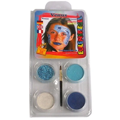 Abbildung von Eulenspiegel 204283 Motiv Set Venus, 3 Farben, 1 Glitzer, Pinsel, Anleitung, für ca. 30 Masken, Karneval, Motto Party