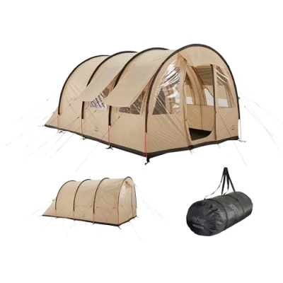 Abbildung von Grand Canyon Helena 3 Tunnelzelt für Personen Zelt, Familienzelt mit Zwei Schlafbereichen Mojave Desert (Beige)