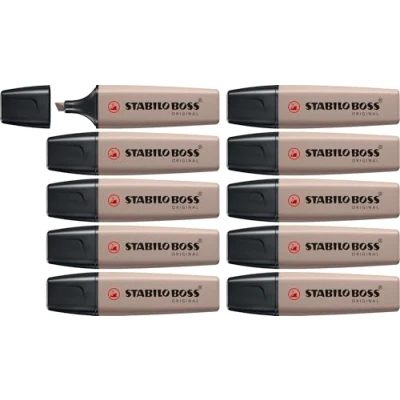 Abbildung von Textmarker STABILO BOSS ORIGINAL NatureCOLORS 10er Pack warmgrau