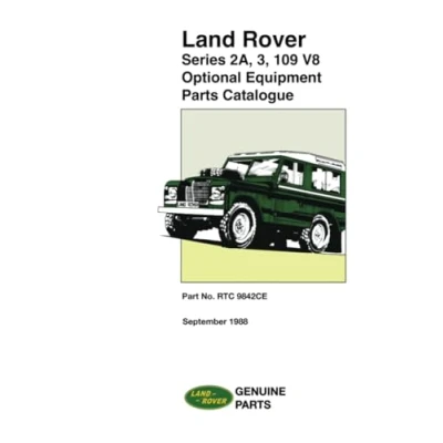 Abbildung von Land Rover Series 2A, 3, 109 V8 Optional Equipment Parts Catalogue: Part No. RTC 9842CE. (Land Catalogue S.)