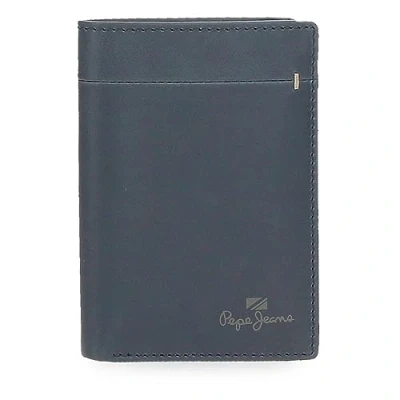 Abbildung von Pepe Jeans Staple Vertikale Geldbörse mit Geldbörse, blau, 8,5 x 11,5 1 cm, Leder, Talla única,