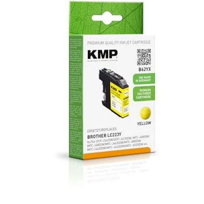 Abbildung von KMP Druckerpatrone B62YX gelb kompatibel zu brother LC 223Y