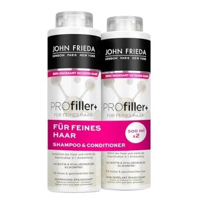 Abbildung von John Frieda PROfiller+ Shampoo/Conditioner Vorteils Set Inhalt: 1x Shampoo 500ml &amp; Conditioner Für feines Haar