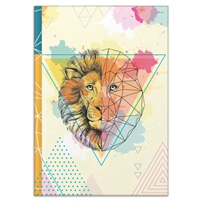 Abbildung von RNKVERLAG 46809 Notizbuch Lion DIN A4, blanko, mit 96 Blatt 70 g/m², 1 Stück