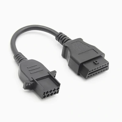 Abbildung von O06CS Bolwins OBD2 16 Pin OBD1 8Pin V2 Diagnose Stecker Kabel Adapter LKW Truck, Adapterkabel passende für V olvo, Kabellänge: ca. 26cm