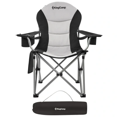 Abbildung von KingCamp Campingstuhl Camping Falt Stuhl Klapp Sessel, Garten Angel Outdoor Kühltasche 160 kg