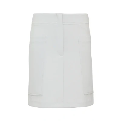 Abbildung von comma casual identity Kurzer MIT Aufgesetzten Taschen Bleistiftrock, Damen, Größe: 34, Hellgrau
