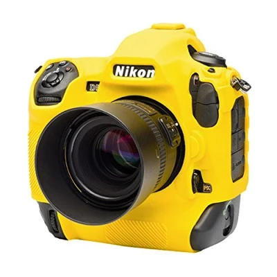 Abbildung von easyCover Silikon Kameratasche Schutz für Ihre Kamera Nikon D5 Gelb