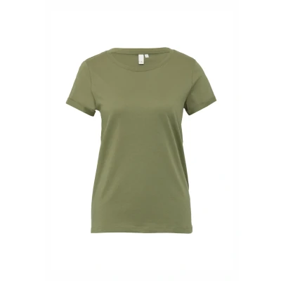Abbildung von QS MIT Rundhalsausschnitt Tshirt basic, Damen, Größe: XS, Olivgrün