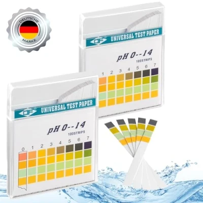 Abbildung von ECENCE Wasserteststreifen ph wert Teststreifen 200 Stück 0 14 Aquarien