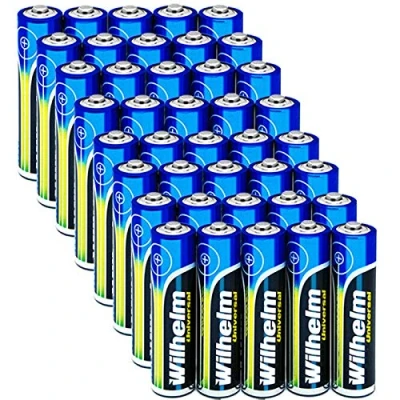 Abbildung von Wilhelm Universal Batterien AA Mignon AAA Mikro 9V Block (AAA Mikro, 40)