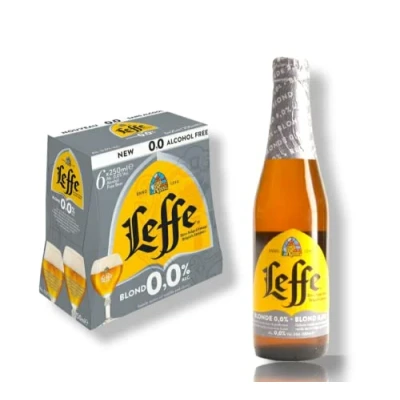Abbildung von 6 x 0,33l Leffe Blonde 0,0% Alk alkoholfreies Bier aus Belgien