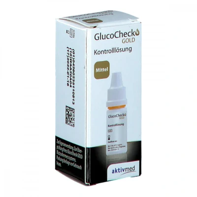 Abbildung von Gluco Check Gold Kontrolllösung mittel