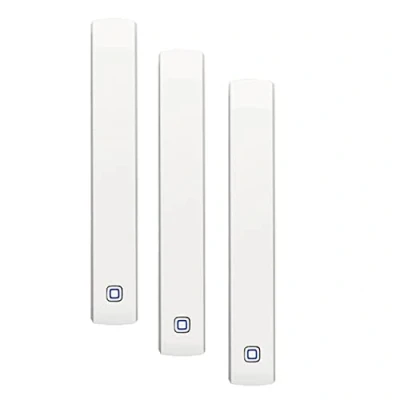 Abbildung von Homematic IP Smart Home 3er Set Fenster und Türkontakt, optisch, weiße + braune Abdeckung, digitaler Sensor, effizient Heizen, Fensterüberwachung per App, Energie sparen, Alexa, Google Assistant