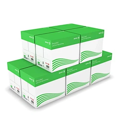 Abbildung von Xerox Recycled Papier 003R91165 DIN A4 80 g/m² Kopierpapier für Laserdrucker und Kopierer aus 100% Altpapier 10 Kartons, 50 Pakete, 25.000 Blatt
