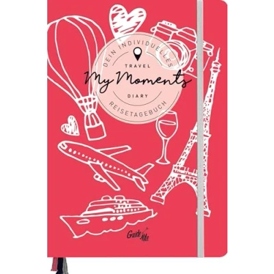 Abbildung von GuideMe Reisetagebuch Travel Diary „Illustration“: Tagebuch zum Ausfüllen mit freien Seiten, Sammeltasche, Stickerbogen &amp; 3 Lesebändchen (GuideMe Reiseführer)