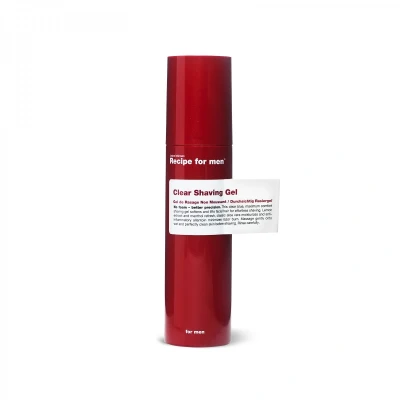Abbildung von Recipe For Men Clear Shaving GEL 100ML Rasiergel, Herren, Größe: 100 ml,