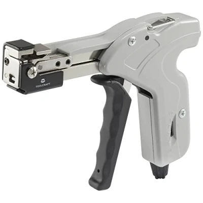 Abbildung von TOOLCRAFT Kabelbinderzange f. Edelstahlkabelbinder Grau, Schwarz Grau