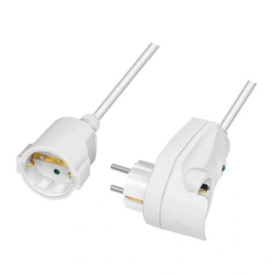 Abbildung von LogiLink LPS275 Stromverlängerungskabel mit Durchgangsstecker, Schutzkontakt (CEE 7/3), Kabellänge: 3 m
