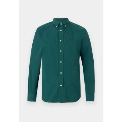 Abbildung von Tommy Hilfiger Micro Gingham Shirt Hemd, Herren, Größe: Small, Ornamental green