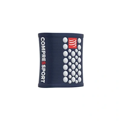 Abbildung von Compressport Herren Sweatband Schweissbaender, Blau/Weiss, One Size