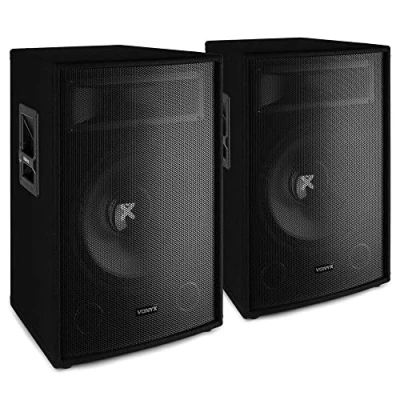 Abbildung von Vonyx SL15 Lautsprecherset zwei 15&quot; Lautsprecher mit 800 Watt
