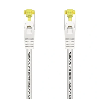 Abbildung von AISENS Netzwerkkabel RJ45 LSZH Cat.7 600 MHz S/FTP PIMF AWG26, Weiß, 2 m