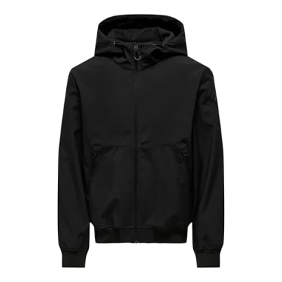 Abbildung von ONLY &amp; SONS Herren ONSBOWIE Softshell Bomber OTW Softshelljacke, Black, L