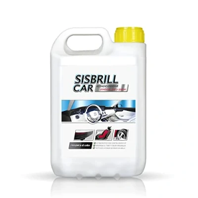 Abbildung von Sisbrill Car Cockpitpflege. Multi Top Produkt für Armaturenbrett, Kunststoffe und Leder Es hinterlässt eine glatte satinierte Oberfläche Dry Touch 5 Liter
