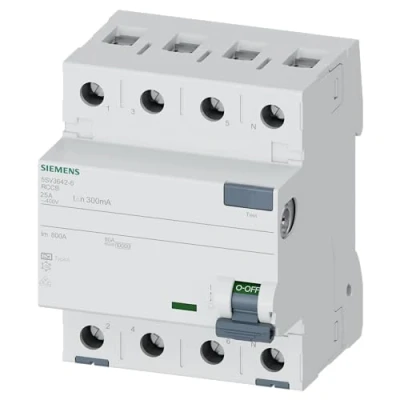 Abbildung von SIEMENS FI Schutzschalter 4polig Typ A 25A 300mA
