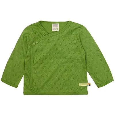 Abbildung von loud + proud Wickeljacke Jacquard Strick, GOTS Zertifiziert